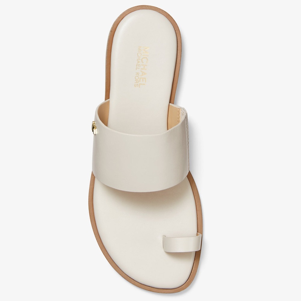 MICHAEL Michael Kors August Flat Sandal in Cream